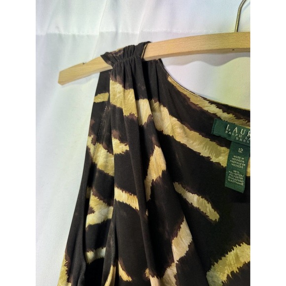 Ralph Lauren Dress Sleeveless Tiger Print Women’s Size 10 - Picture 5 of 8